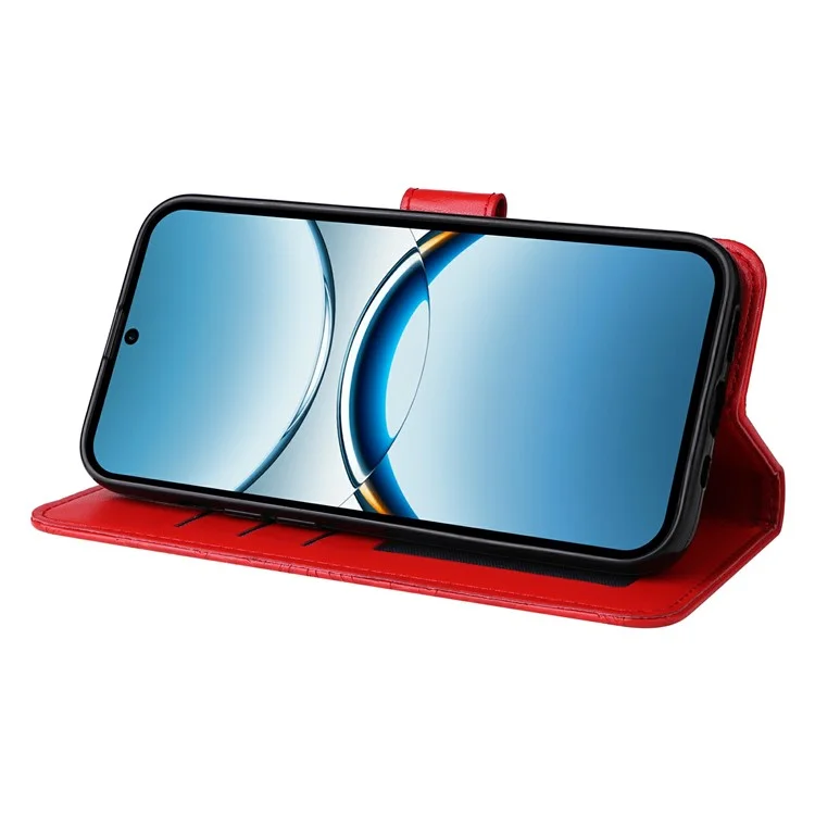 Funda para Oppo Find X8 5G con estampado de girasol y billetera de cuero - Rojo