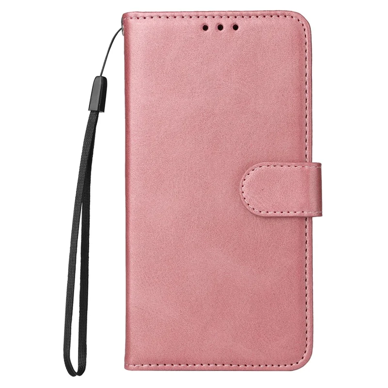 For Honor X60 5G Case Wallet PU Leather Folio Flip Phone Cover - Pink
