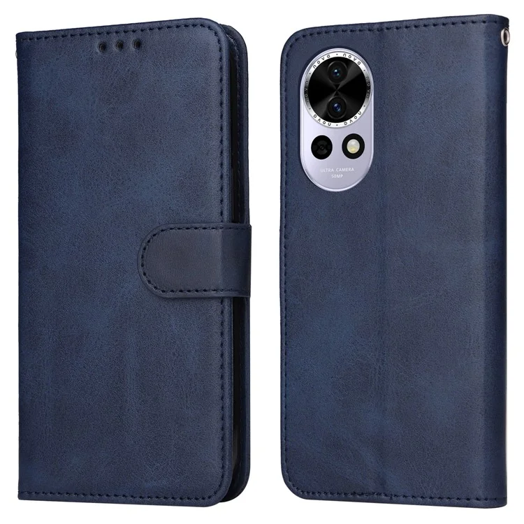 Capa carteira de couro PU flip para Huawei nova 13 5G / nova 12 5G - Azul