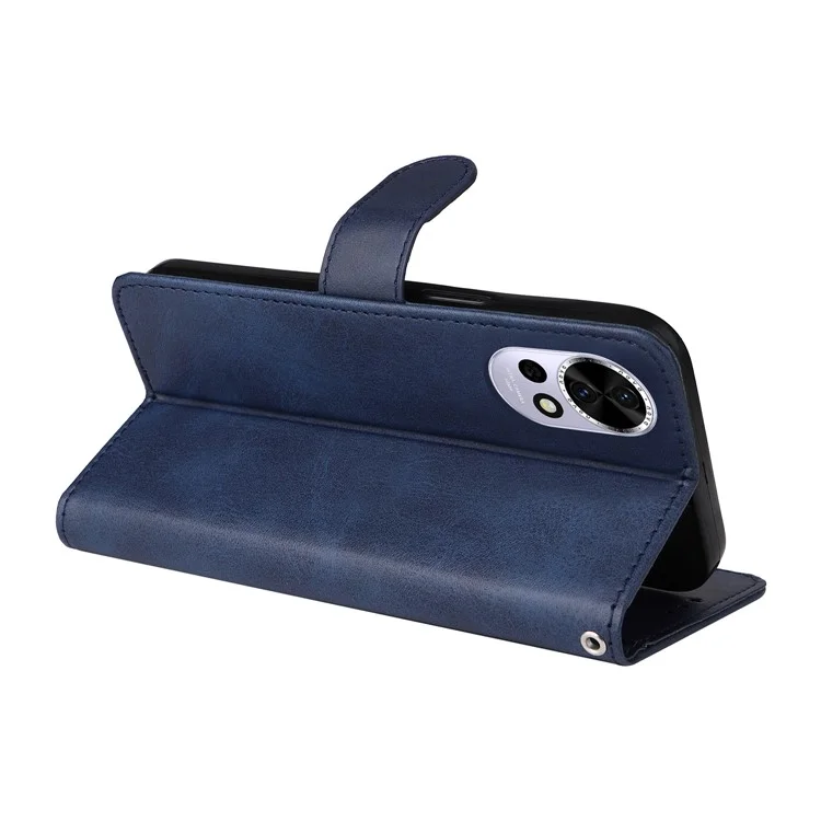 Capa carteira de couro PU flip para Huawei nova 13 5G / nova 12 5G - Azul