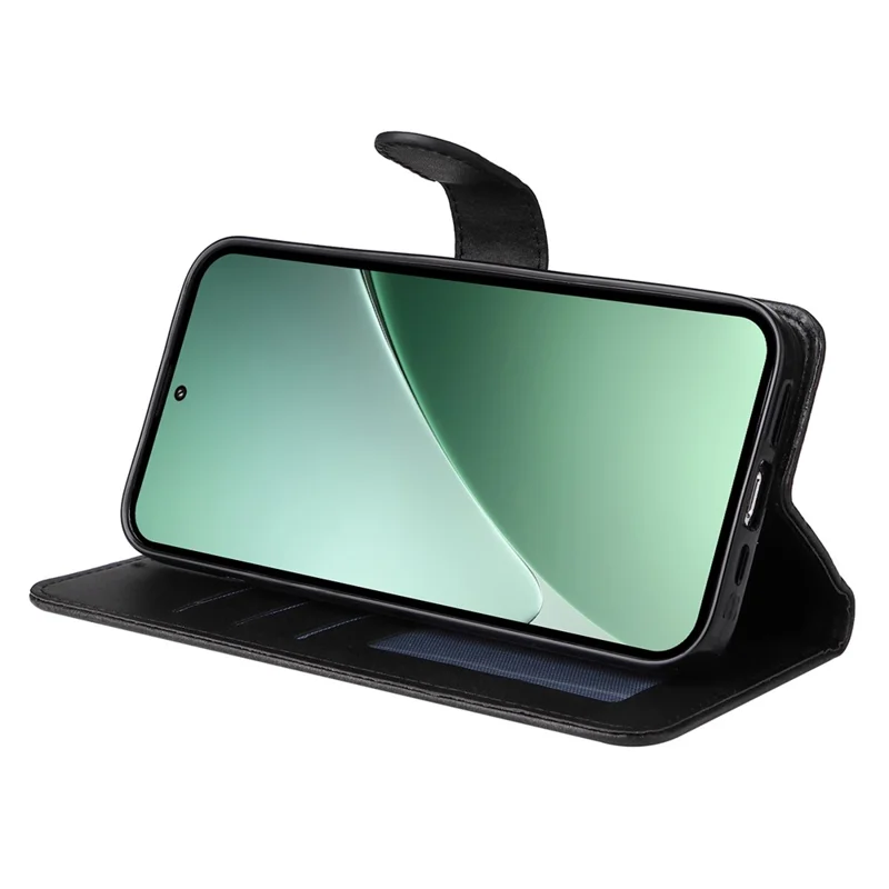Für Xiaomi 15 Pro Hülle Brieftasche PU-Leder Folio Flip Handyhülle - Schwarz