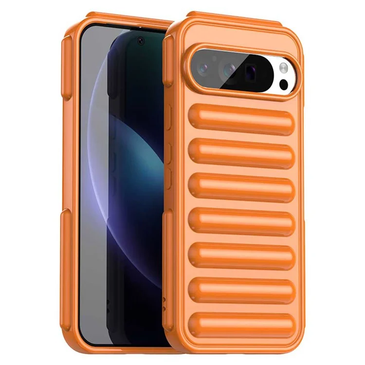 Для чехла Google Pixel 9 Pro XL защитный TPU чехол для телефона - Оранжевый