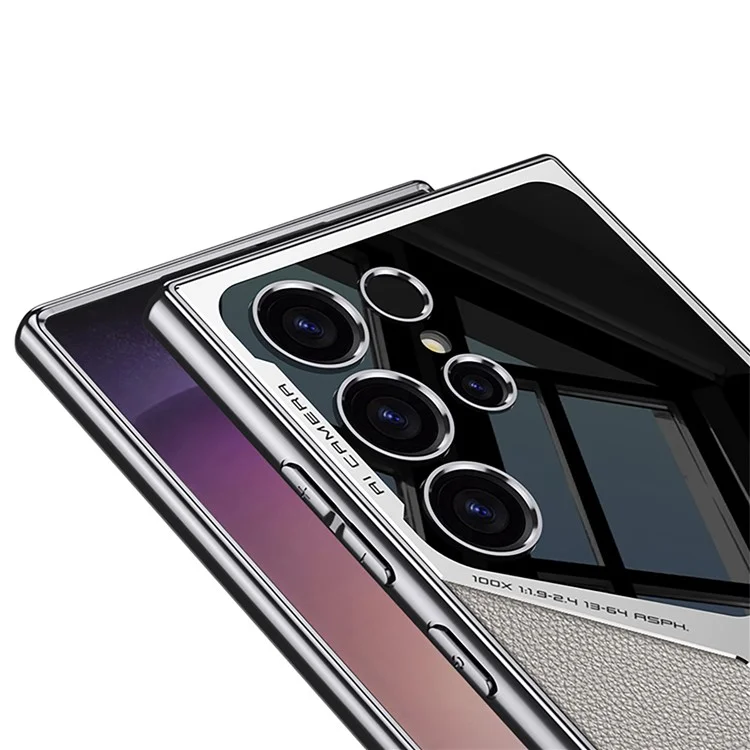 Funda para Samsung Galaxy S23 Ultra de GKK, diseño en forma de X, funda protectora híbrida para el teléfono - textura de fibra de carbono