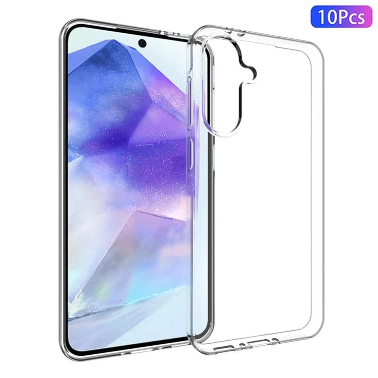 10er Pack Schutzhülle für Samsung Galaxy A56 5G, wasserfrei, TPU-Schutzhülle, transparente Handyhülle