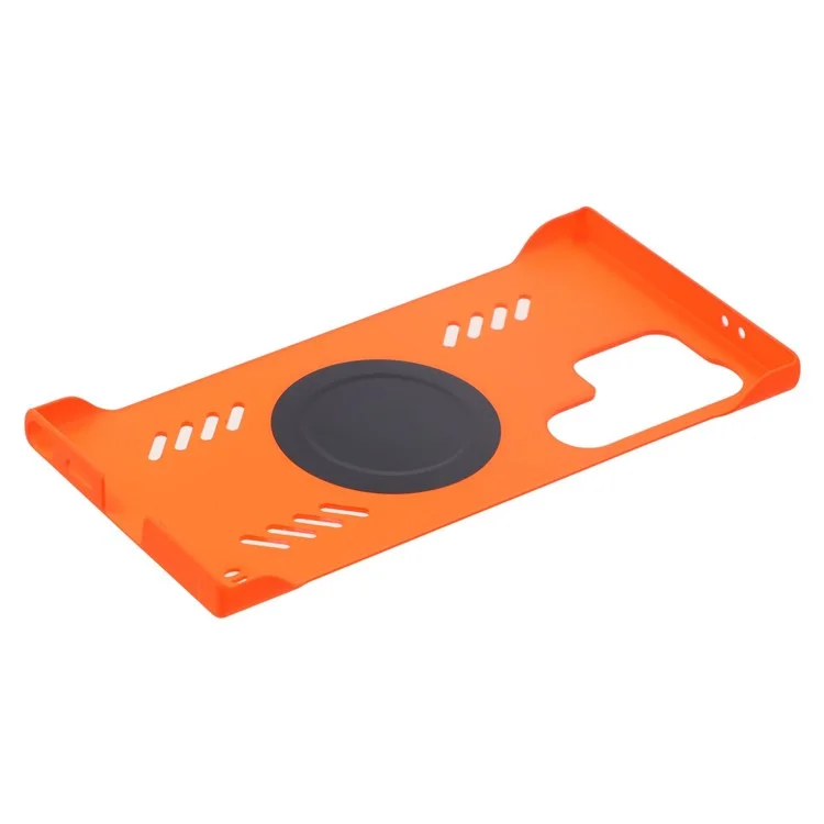 Для чехла Samsung Galaxy S24 Ultra Hard PC Frameless Heat Dissipation Phone Cover - Оранжевый