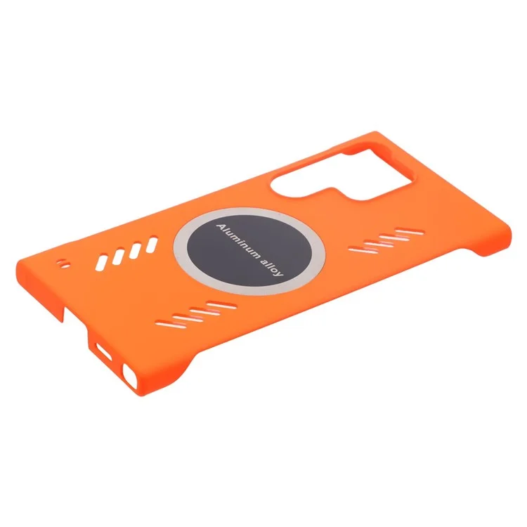 Для чехла Samsung Galaxy S25 Ultra Hard PC Frameless Heat Dissipation Phone Cover - Оранжевый