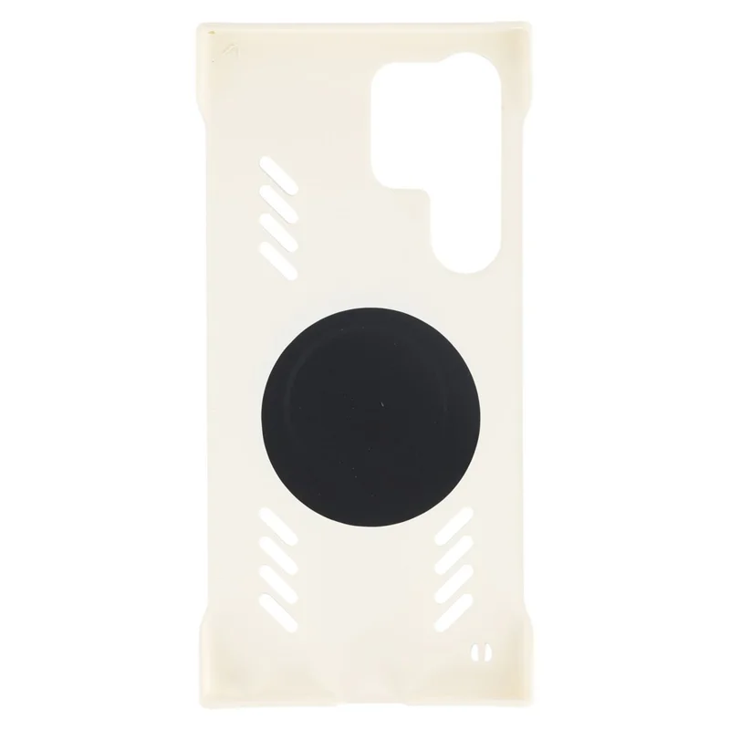 For Samsung Galaxy S25 Ultra Case Hard PC Frameless Heat Dissipation Phone Cover - White
