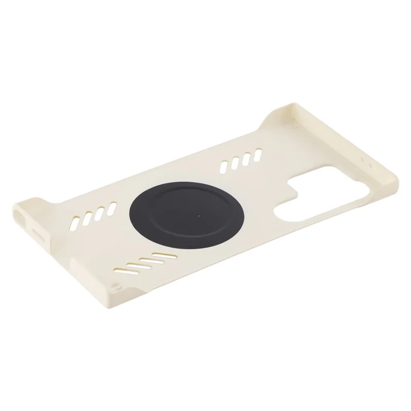 For Samsung Galaxy S25 Ultra Case Hard PC Frameless Heat Dissipation Phone Cover - White