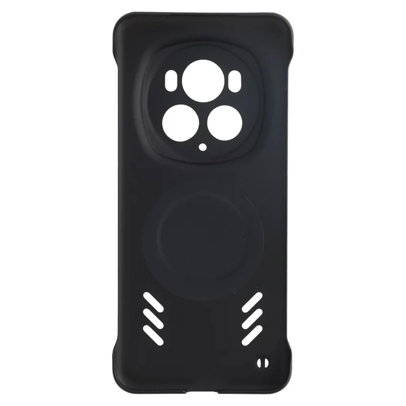 For Honor Magic6 Pro 5G Case Hard PC Frameless Heat Dissipation Phone Cover - Black