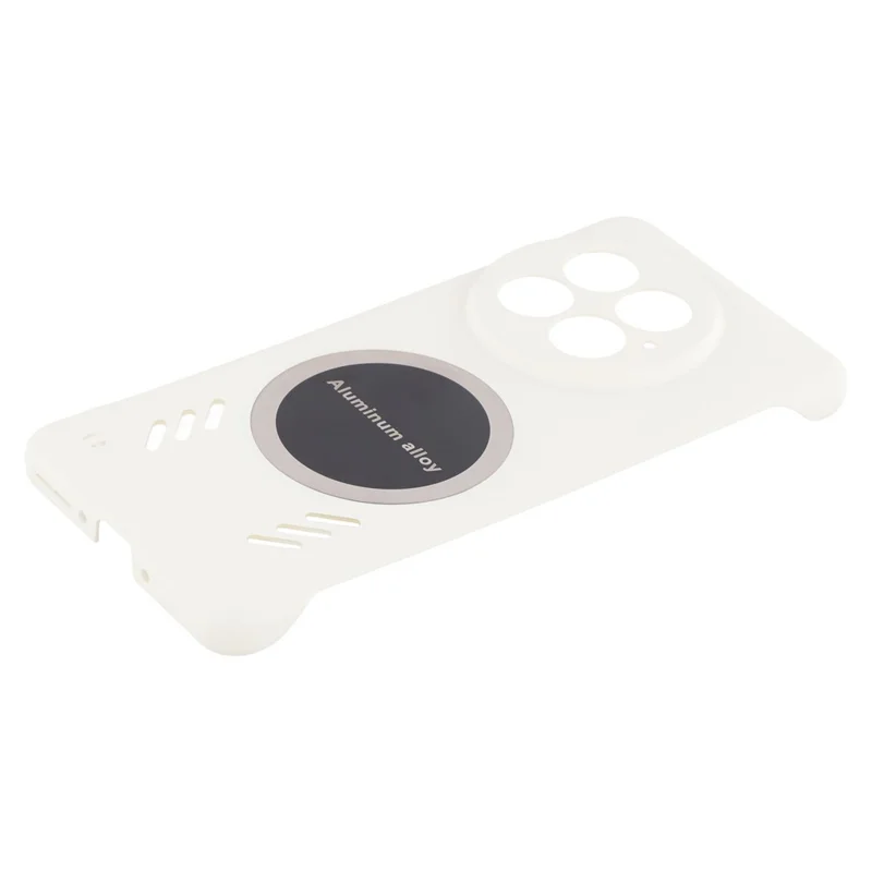For OnePlus 13 Case Hard PC Frameless Heat Dissipation Phone Cover - White