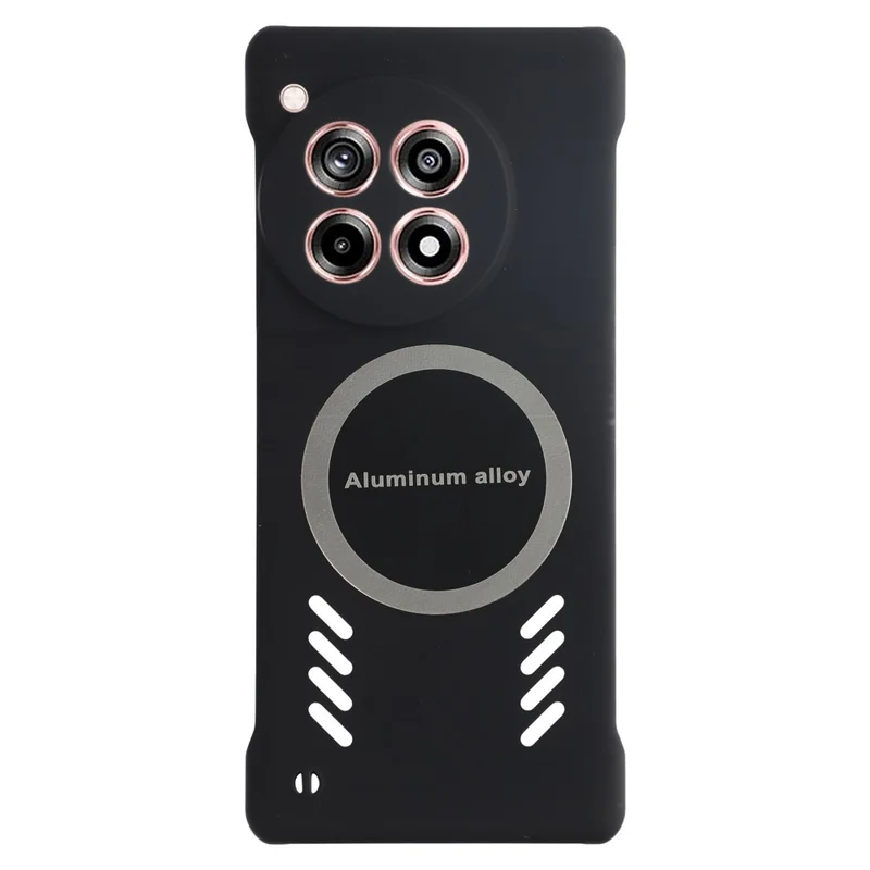 For OnePlus Ace 3 5G / 12R 5G Case Hard PC Frameless Heat Dissipation Phone Cover - Black