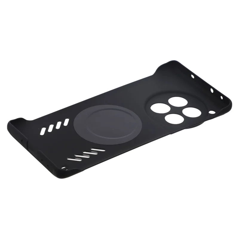 For OnePlus Ace 3 5G / 12R 5G Case Hard PC Frameless Heat Dissipation Phone Cover - Black