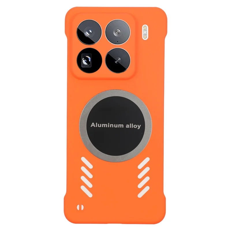 Для Xiaomi 15 Pro Case Hard PC Frameless Heat Dissipation Phone Cover - Orange