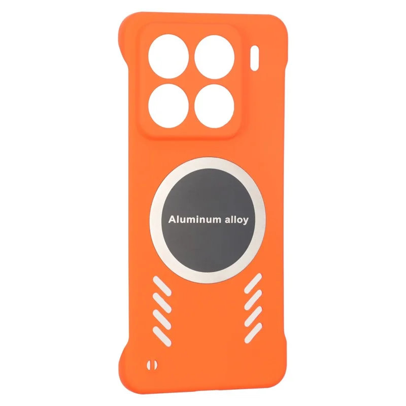 Для Xiaomi 15 Pro Case Hard PC Frameless Heat Dissipation Phone Cover - Orange