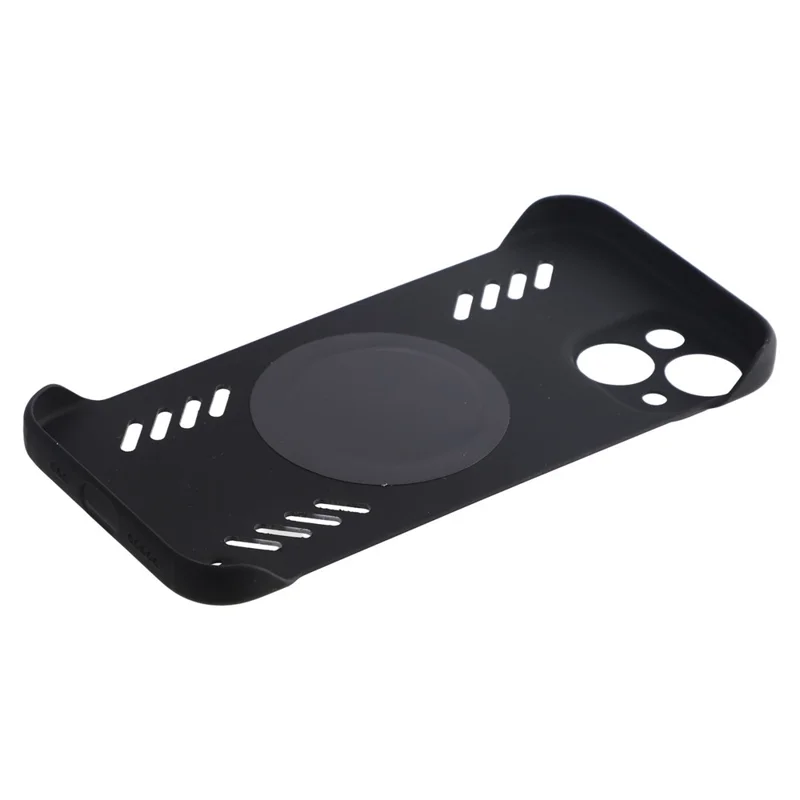 For iPhone 13 Case Hard PC Frameless Heat Dissipation Phone Cover - Black