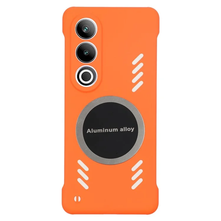 Coque pour OnePlus Ace 3V 5G en PC dur, sans cadre, avec dissipation de la chaleur - Orange