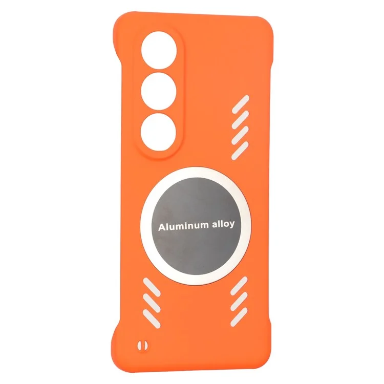 Coque pour OnePlus Ace 3V 5G en PC dur, sans cadre, avec dissipation de la chaleur - Orange