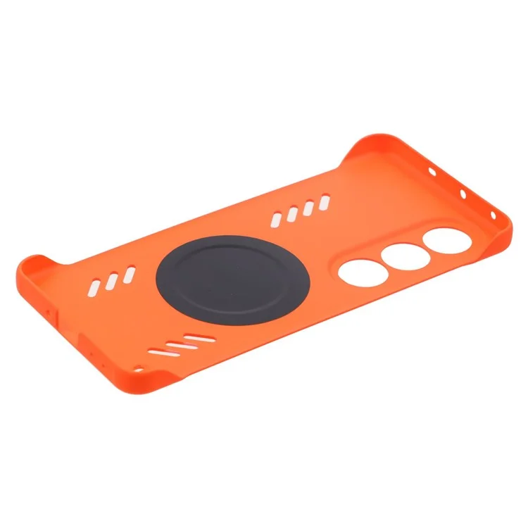 Coque pour OnePlus Ace 3V 5G en PC dur, sans cadre, avec dissipation de la chaleur - Orange