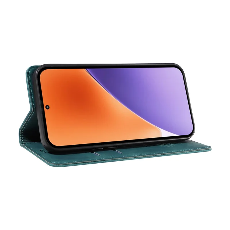 BETOPNICE 003 For Xiaomi 15 Wallet Case Leather Phone Cover with Stand - Green