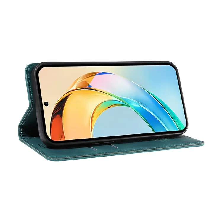 BETOPNICE 003 Кожаный чехол-бумажник для телефона с подставкой для Honor X60 5G - Зеленый
