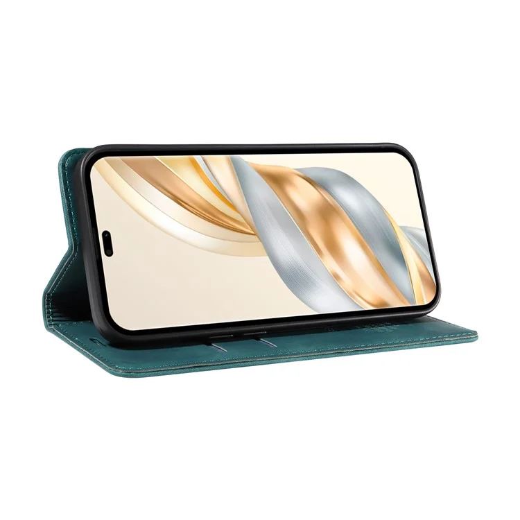 Funda de teléfono tipo cartera BETOPNICE 003 para Honor Magic7 Lite 5G / X9c 5G / X60 Pro 5G, cubierta de cuero con soporte - Verde