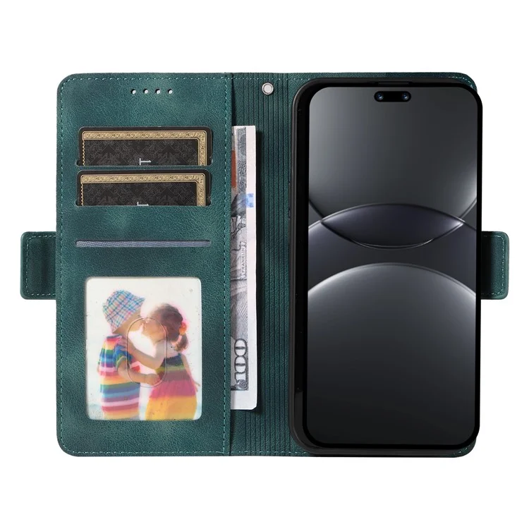 Custodia per Huawei nova 13 Pro 5G in pelle PU, cover per telefono con motivo a rombi stellati - Verde