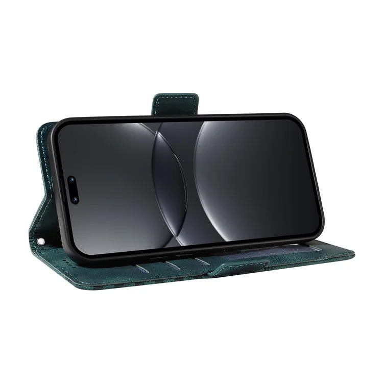 Custodia per Huawei nova 13 Pro 5G in pelle PU, cover per telefono con motivo a rombi stellati - Verde