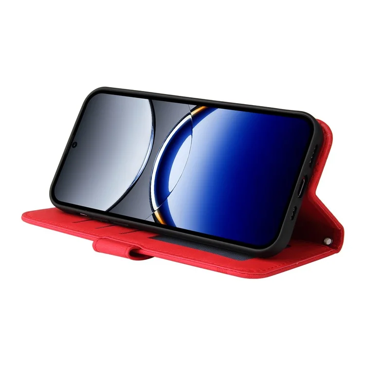 Funda de cuero con toque táctil y diseño de árbol para Oppo Find X8 Pro 5G - Rojo