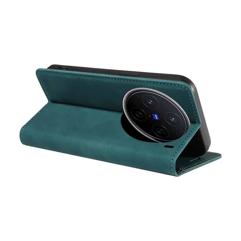 BETOPNICE 003 Funda de piel con soporte para vivo X200 5G - Verde