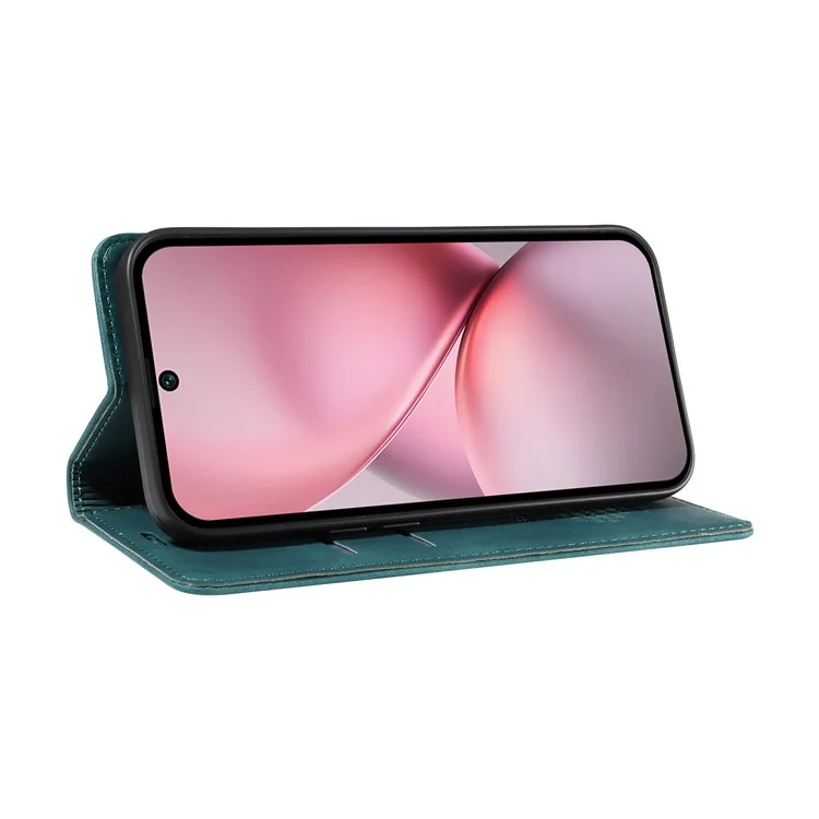 BETOPNICE 003 Funda de cartera de piel con soporte para vivo X200 Pro mini 5G - Verde