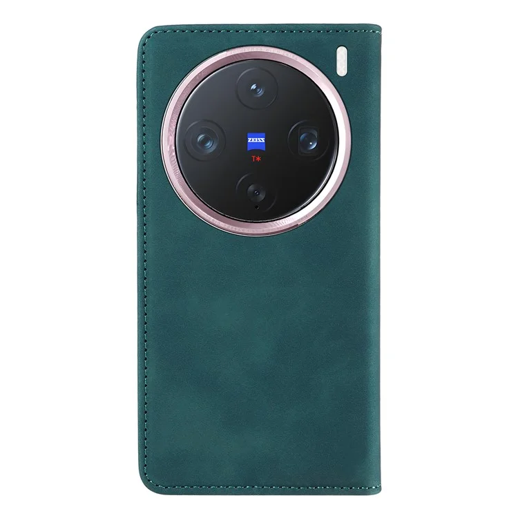 BETOPNICE 003 Funda de cartera de piel con soporte para vivo X200 Pro mini 5G - Verde