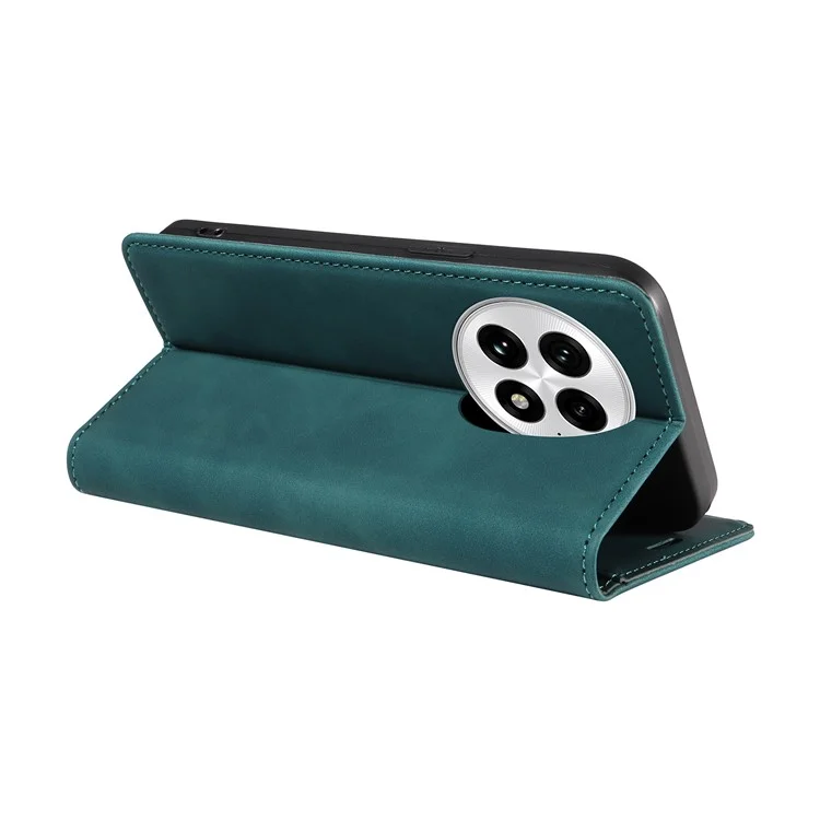 BETOPNICE 003 Funda de billetera de cuero para OnePlus 13 con soporte - Verde