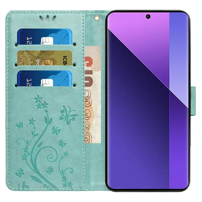 For Sharp Aquos Sense 9 Case PU Leather Phone Wallet Cover with Strap - Baby Blue