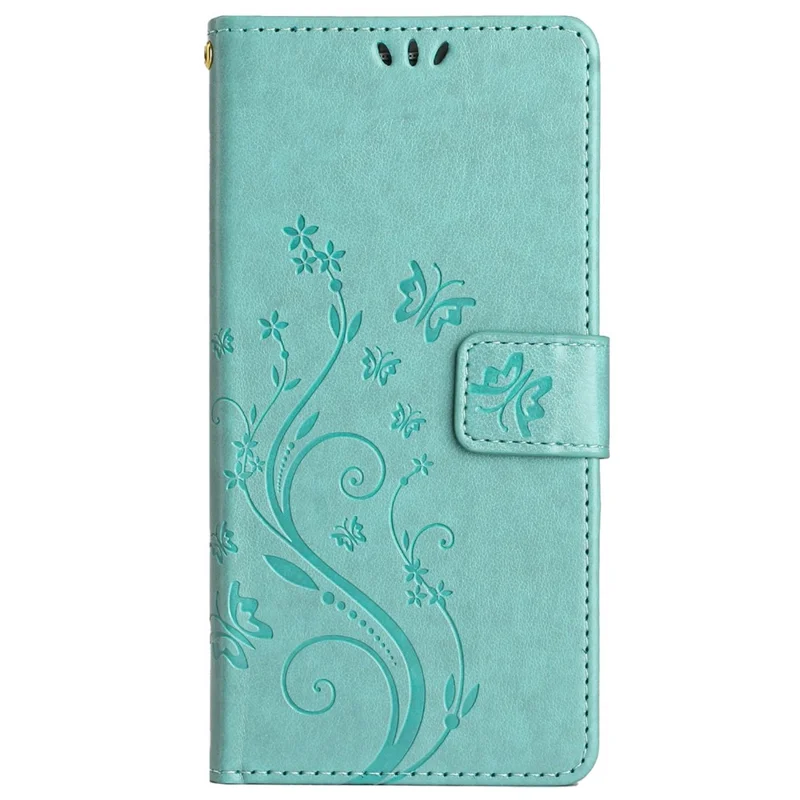 For Sharp Aquos Sense 9 Case PU Leather Phone Wallet Cover with Strap - Baby Blue