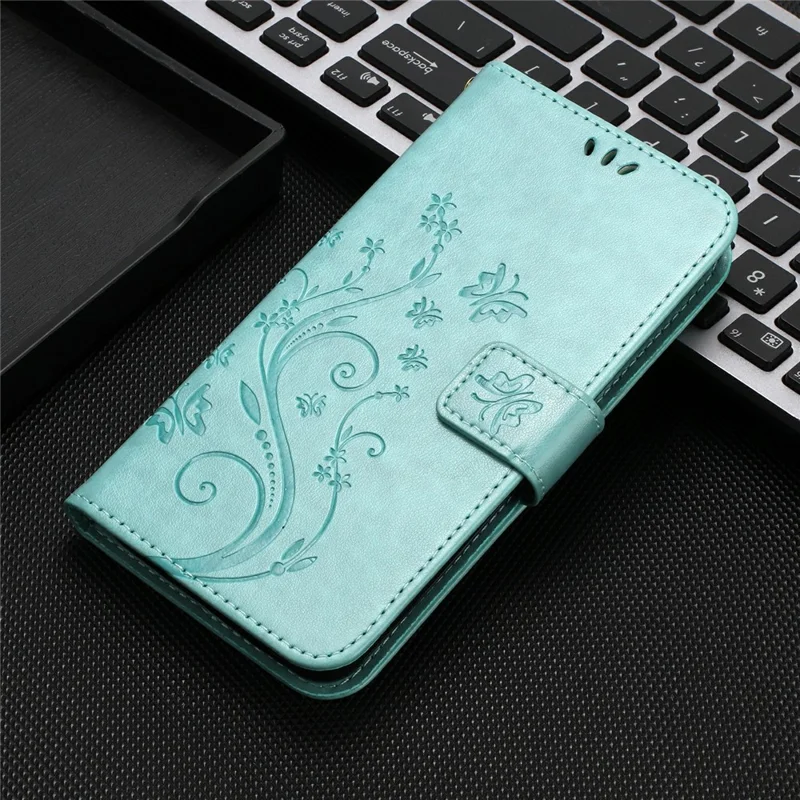 For Sharp Aquos Sense 9 Case PU Leather Phone Wallet Cover with Strap - Baby Blue