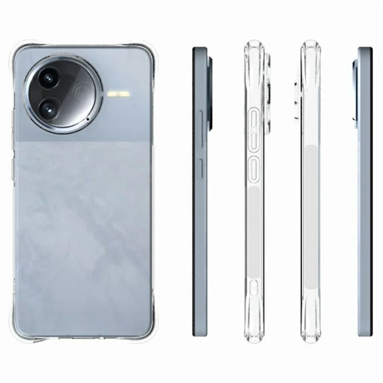 Paket kaufen für Xiaomi Redmi K80 5G Klare Handyhülle rutschfest stoßfest TPU Rückseite