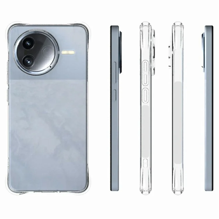 Für Xiaomi Redmi K80 5G TPU Handyhülle rutschfest transparente Handyhülle