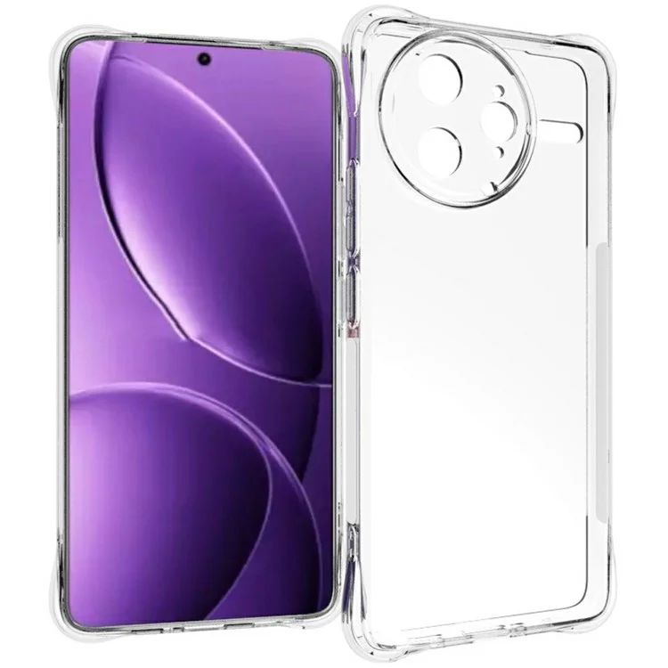 Funda de teléfono TPU transparente antideslizante para Xiaomi Redmi K80 Pro 5G