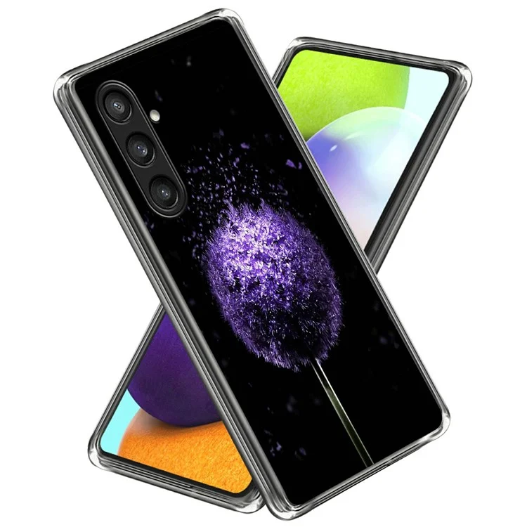 Capa de telefone para Samsung Galaxy A26 5G, impressão de padrão, tampa traseira de TPU macio - Dente-de-leão