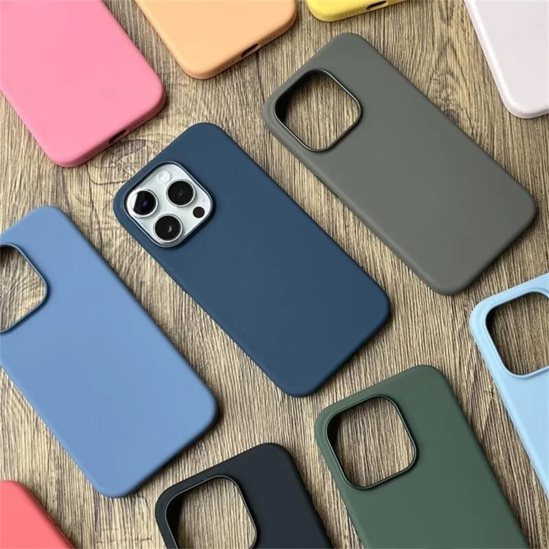 For iPhone 15 Pro Max Compatible with MagSafe Liquid Silicone Phone Back Cover (No Logo) - Mint Green