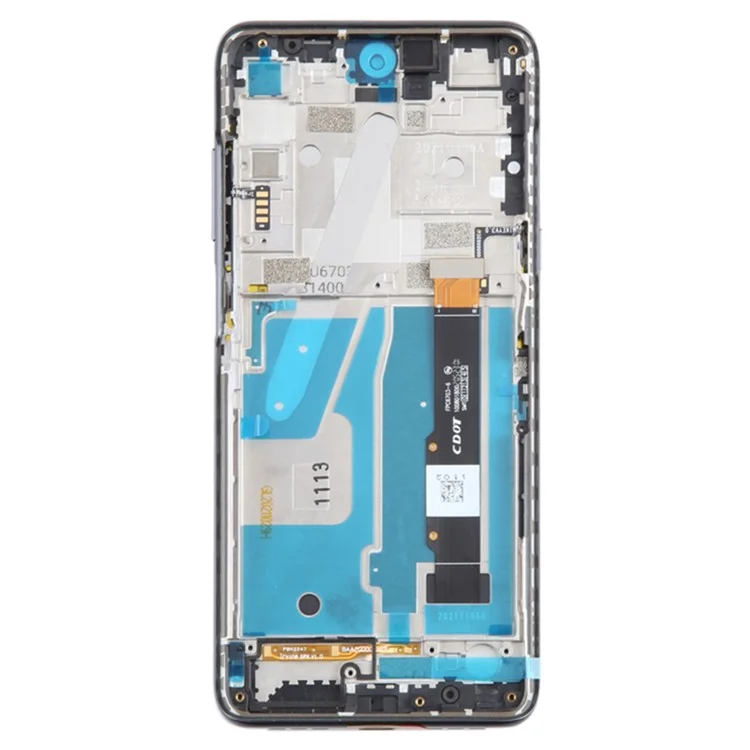 Para TCL 20 5G T781 T781K T781H OEM Grade S Pantalla LCD y conjunto de digitalizador + marco (sin logotipo) - Negro