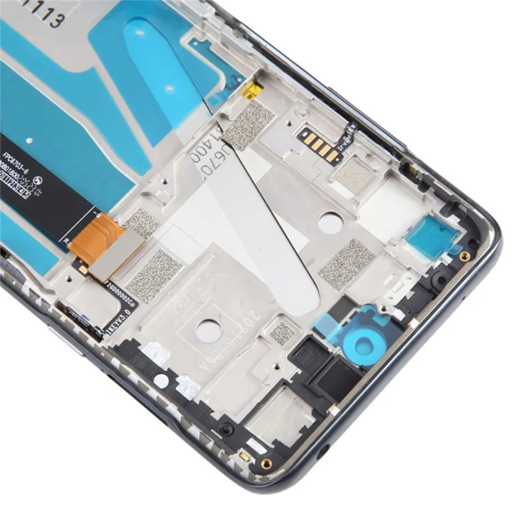 Para TCL 20 5G T781 T781K T781H OEM Grade S Pantalla LCD y conjunto de digitalizador + marco (sin logotipo) - Negro