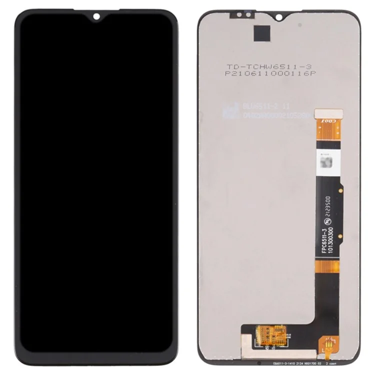 Para TCL 30 SE / 30E Peça de substituição do conjunto de tela LCD e digitalizador Grau C (sem logotipo)