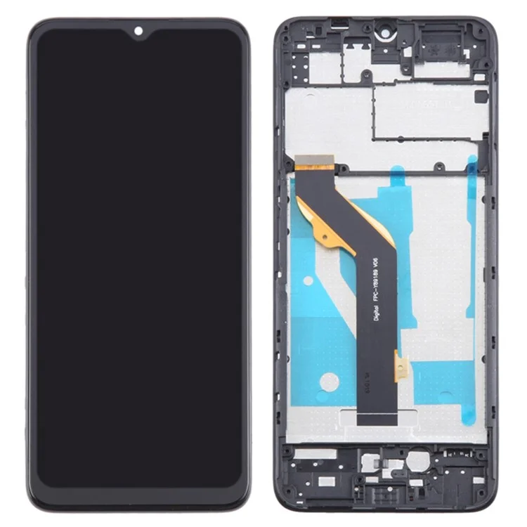 For TCL 406 T506K OEM Grade S LCD Screen and Digitizer Assembly + Frame (Without Logo)