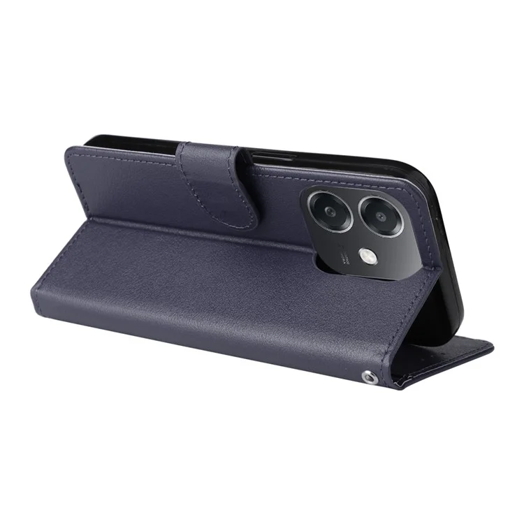 Custodia portafoglio per Oppo A3 4G / 5G / A3x 4G / 5G (India) / A60 5G / A40 4G in pelle PU - Blu