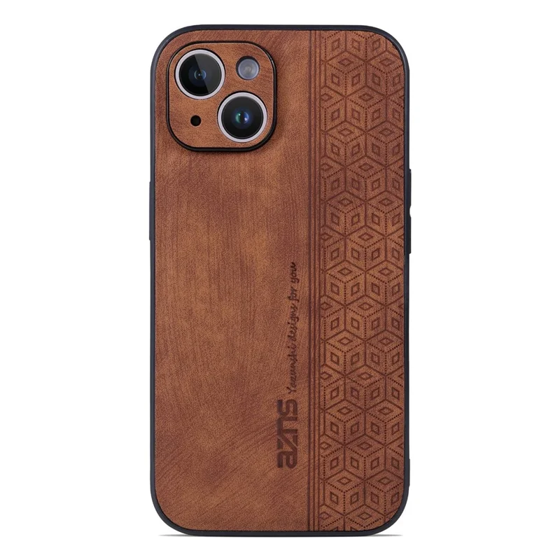 AZNS Per Iphone 13 6,1 Pollici Dust Apro Prova Cellulare Custodia Primatura PU Coperchi - Marrone