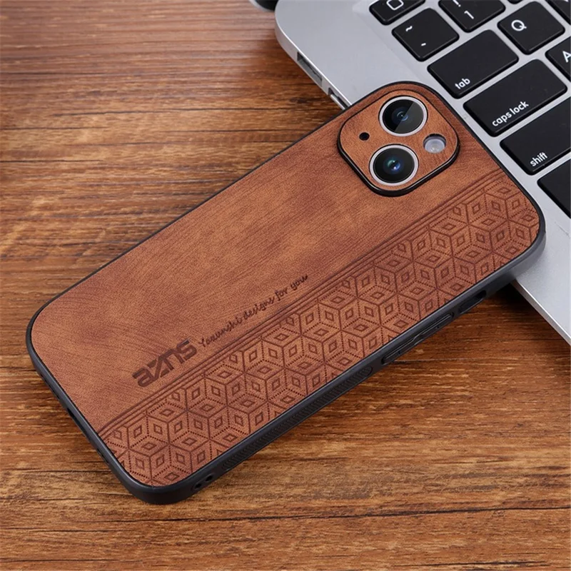 AZNS Per Iphone 13 6,1 Pollici Dust Apro Prova Cellulare Custodia Primatura PU Coperchi - Marrone
