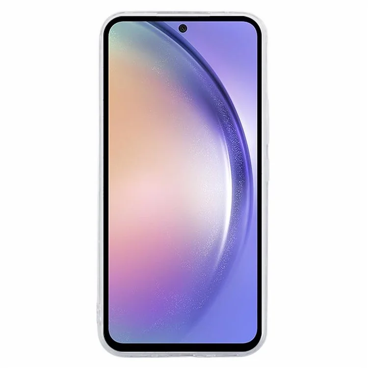 Für Samsung Galaxy A26 5G Hülle Stoßfeste weiche TPU-Handyhülle mit glitzerndem Design - Silber