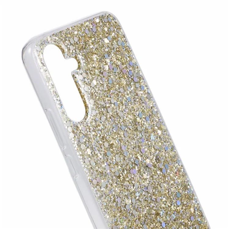 Coque de téléphone en TPU souple anti-choc et scintillante pour Samsung Galaxy A36 5G - Or