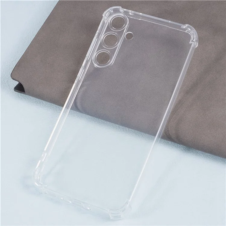 Capa para telefone Samsung Galaxy A56 5G, reforçada nos quatro cantos, anti-queda, em TPU transparente.